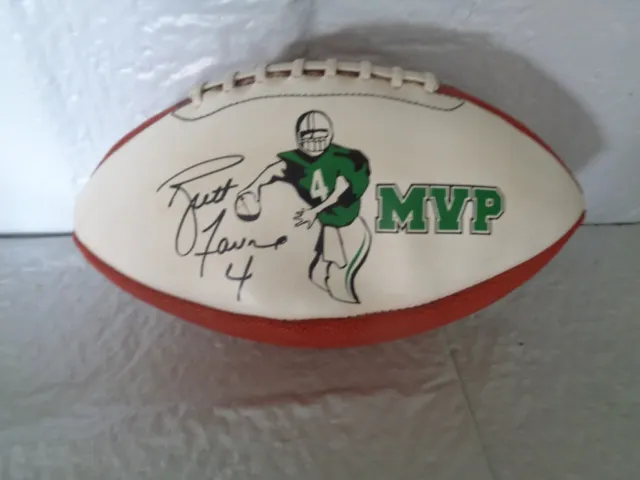 Brett Favre MVP - Autographed Replica - Signed NFL Football