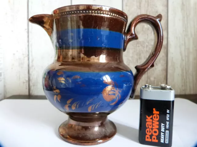 ancien pichet pot a lait en faïence de jersey
