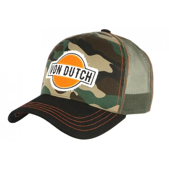 Casquette Von Dutch - Corail Et Blanche - Taille Unique - Style Baseball Customisé