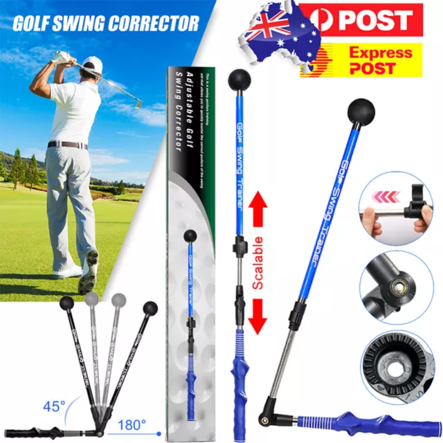 Golf Swing Motion Correct Trainer Gesture Aid Training Posture Corrector Stick