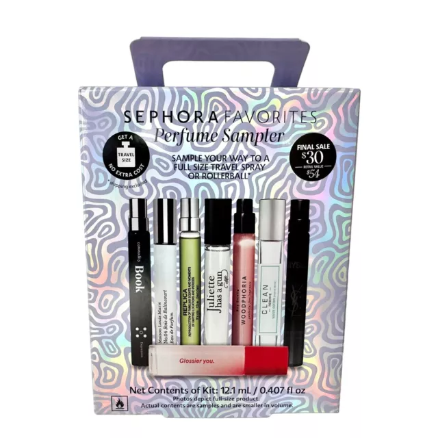 SEPHORA FAVORITES 8pc Unisex Perfume Sampler Discovery Gift Set NO CERTIFICATE