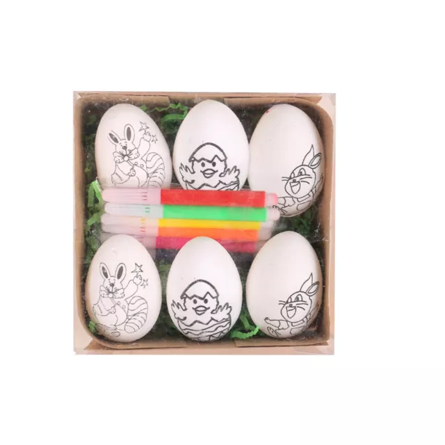 Easter Hand Painted Eggs 2024 Cartoon Bunny Foam Eggs Kids Handmade Gifts 10ml 3