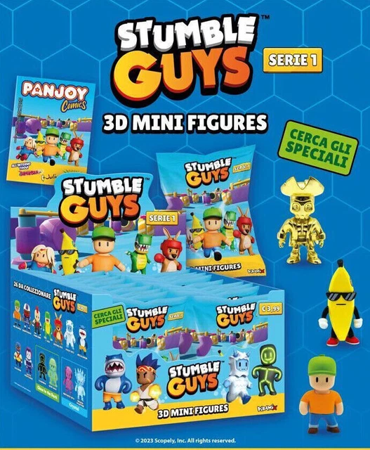 STUMBLE GUYS MINI Figurines 3D Collection Sachets Surprise + Magazine