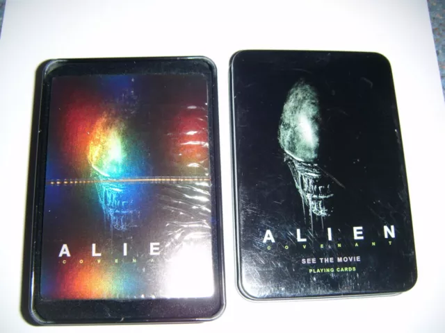 Alien Covenant Playing Cards New In Presentation Tin Alien Covenant Movie Promo