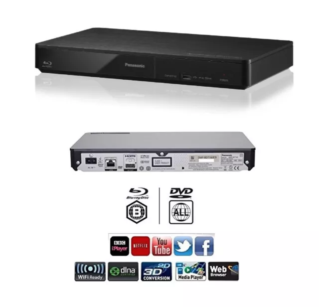 LECTEUR DVD BLU-RAY Panasonic DMP-BDT500 3D Smart 7.1 multirégion 2x MANDAT  HDMI EUR 243,61 - PicClick FR