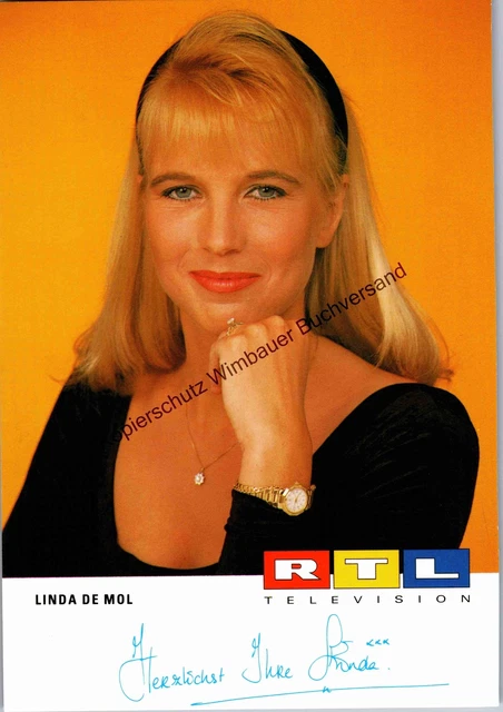 ORIGINAL AUTOGRAMM LINDA de Mol /// Autogramm Autograph signiert signed ...