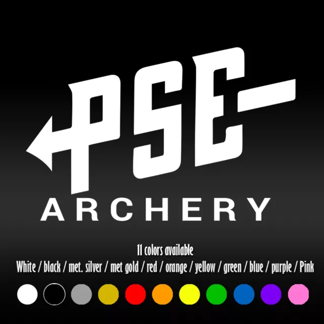 6" PSE Archery Hunting Bow Diecut Bumper Car Window Vinyl Decal sticker