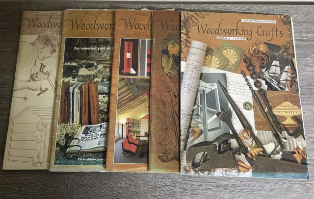 Woodworking Crafts Magazine 5 X Issues 1980’s..