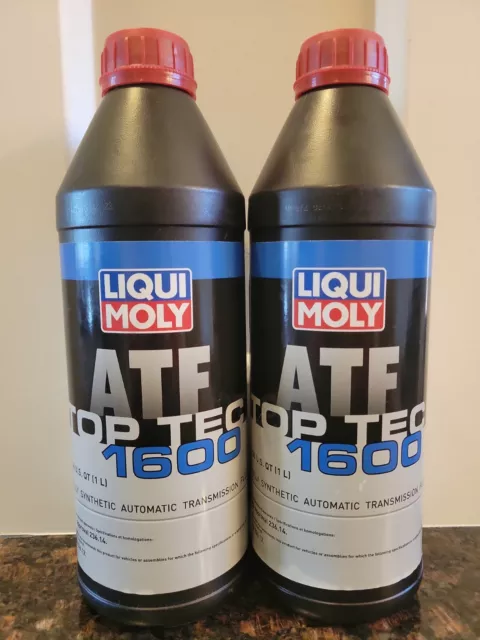 2( Two)TLIQUI MOLY ATF TOP TEC 1600 Fully Synthetic Automatic Tran. Fluid #20024