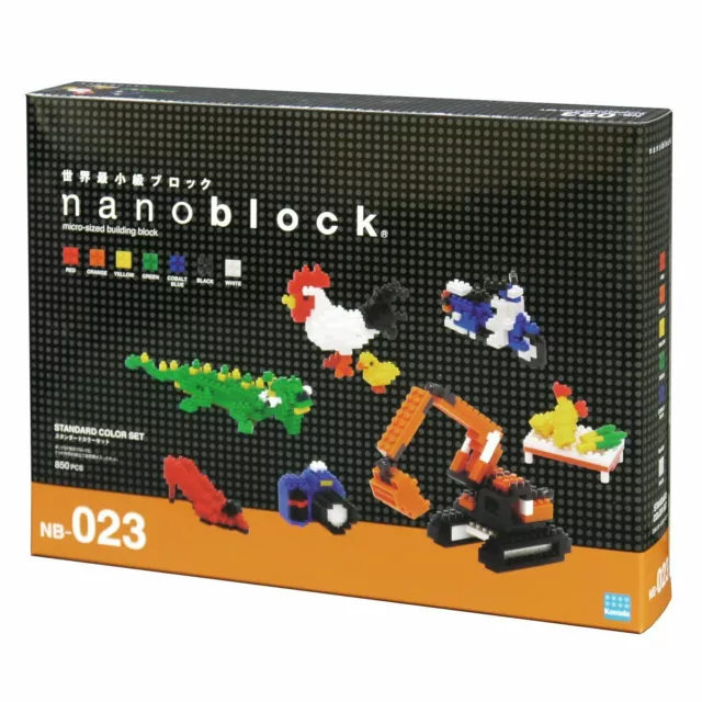 Nanoblock Standard color set NB-023 NB023 Building Block Kit japan micro blocks