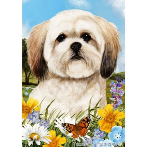 Summer House Flag - Sable Lhasa Apso 18293