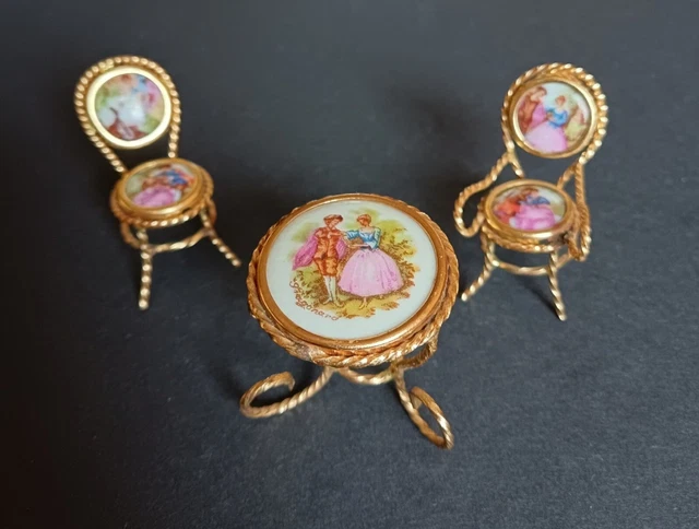 Français Provence Limoges France Goumot Labesse Couple Victorien Assiette - France