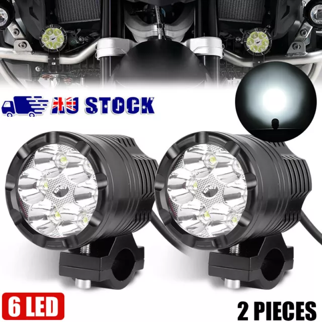 2X Mini Motorcycle Spot light LED Headlight Car Driving Fog Lamp Waterproof 30W