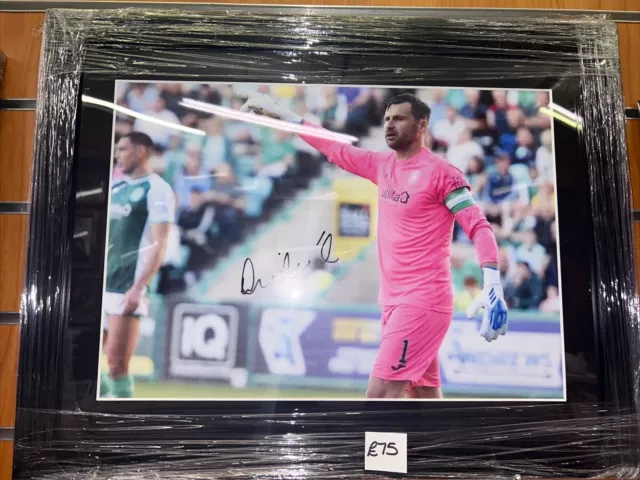 David Marshall Hibs Signed Framed Print with COA - Hibernian