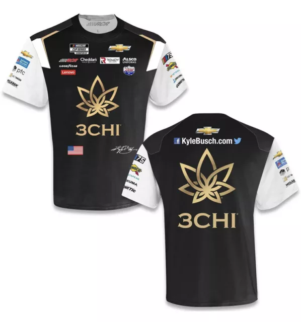 KYLE BUSCH 2023 3CHI Sublimated Uniform Pit Crew T-Shirt Black (XL) $35 ...