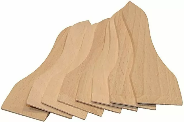 SPATULE A RACLETTE EN BOIS DE HÊTRE  13 cm , LOT DE 10 SPATULES