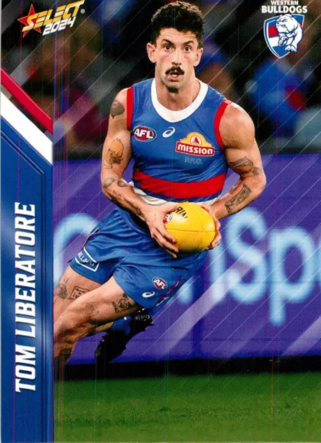 Carte AFL Select Footy Stars des Western Bulldogs 2024 - Tom Liberatore