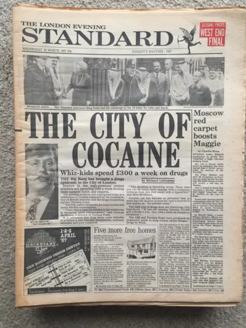 The London Evening Standard 25th March 1987