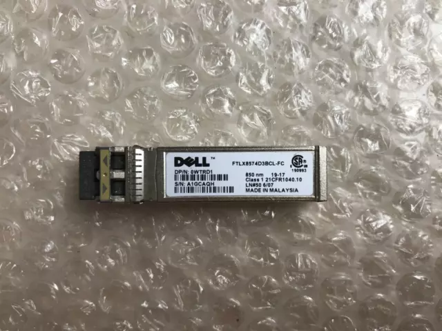 Dell FTLX8574D3BCL-FC,  10Gb/s 850 nm SFP + Fiber Transceiver Module / 0WTRD1