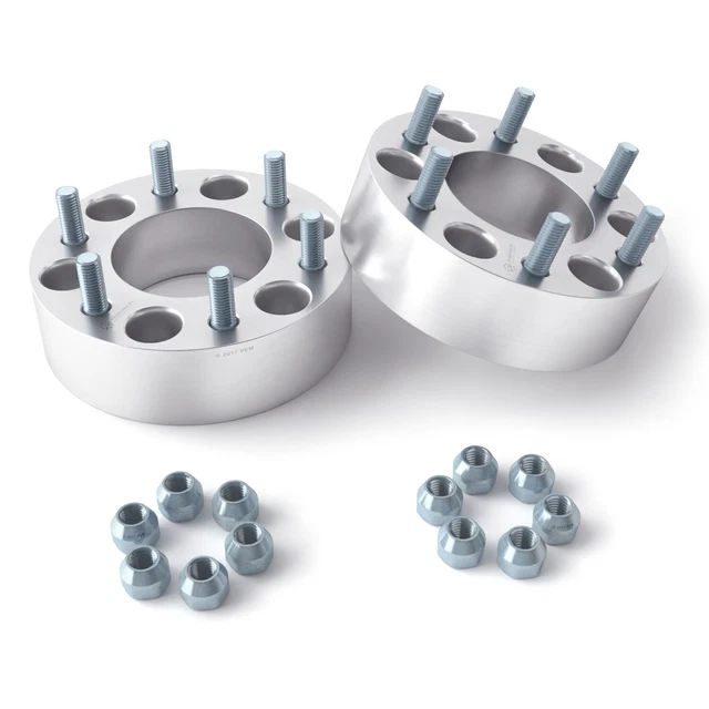 2pc 2.0" | 6x135 Wheel Spacers - Fits Ford F-150, Lincoln Navigator | 14x2 Studs