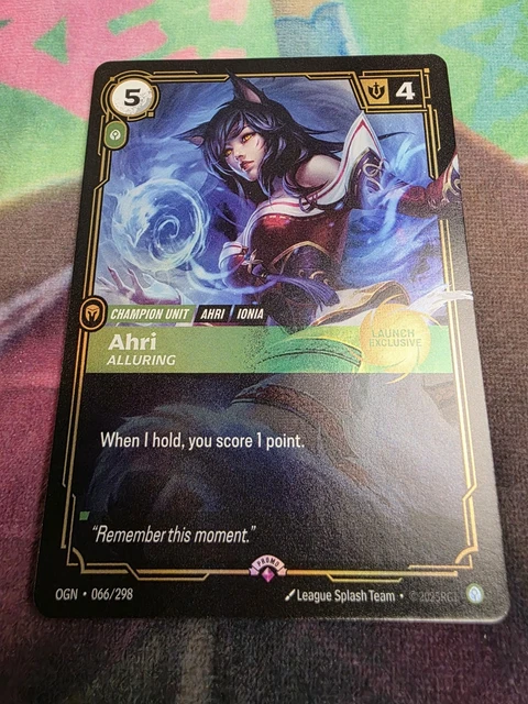 💫 RIFTBOUND AHRI Alluring league of legends 2025 ENGLISH Promo 💫 $178. ...