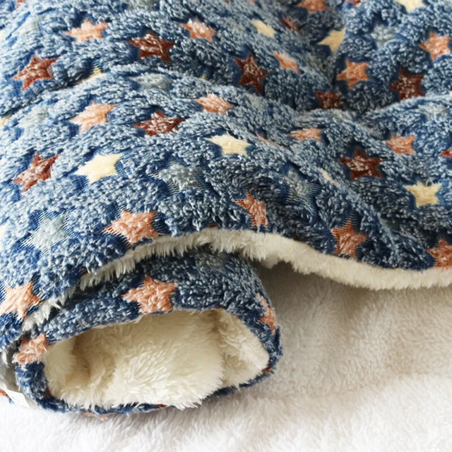 Pet Calming Bed Dog Cat Sleeping Kennel Puppy Super Soft Mat Pad Warm Nest