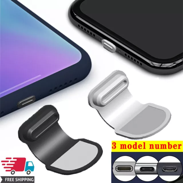 Silicone Phone Dust Plug Charging Port Type-C/Mirco USB/iphone Dustproof Cover☆☆