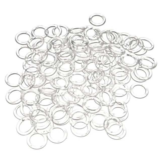100 Pcs Roman Curtain Rings Roman Circle Decorative Shower Curtain Hooks Window