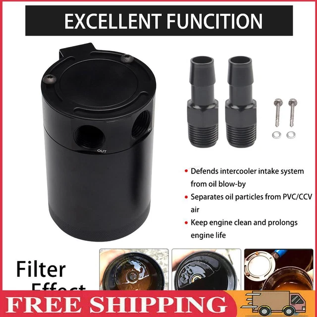 Separatore respiratore 2 porte (2 fori) serbatoio collezione sconcertato auto universale