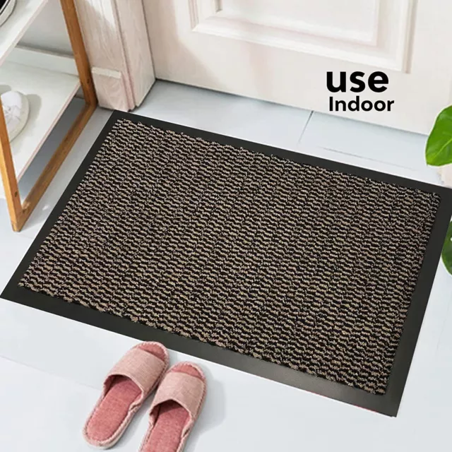 Large Heavy Duty Door Mat Non Slip Rubber Barrier Mats Kitchen Hallway Floor Rug 3