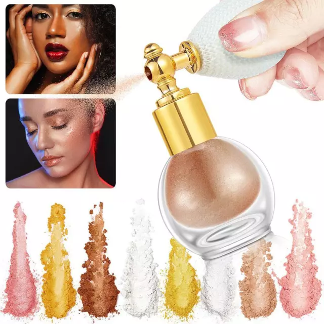 Highlighter Powder Spray High Gloss Glitter Shimmer Sparkle Powder Makeup NEWS