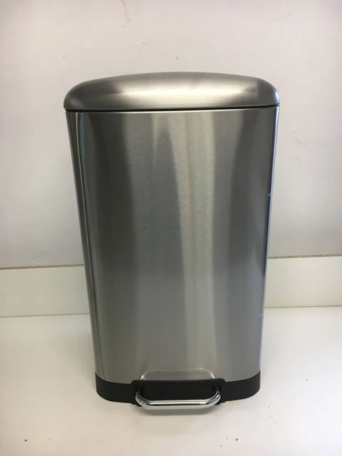 KITCHEN MOVE 905567E Black SS Cestino Spazzatura Cucina a Pedale, Greenwich