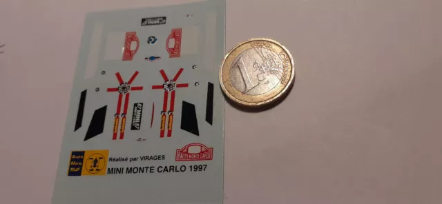 decals decalcomanie deco mini monte carlo 1997  1/43