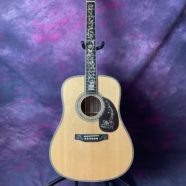 D45 41 inches solid spruce Acoustic Guitar pearl inlay rosewood fingerboard