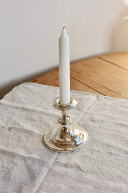 Bougeoir Tripode Mid-Century en Teck et Métal, 1960s en vente sur
