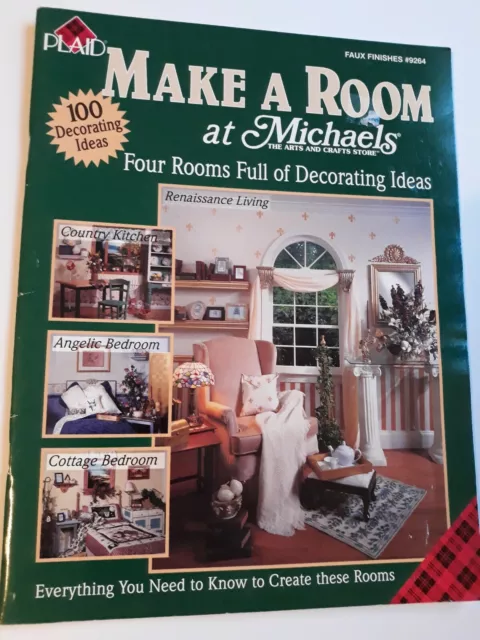 Libro artesanal vintage a cuadros #9264 Haz una habitación en Michaels (y4)