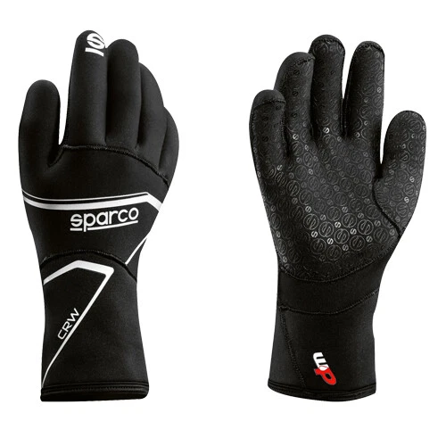Guanti Sparco Kart Motorsport CRW NEW Termico Antipioggia Nero tutte le TAGLIE