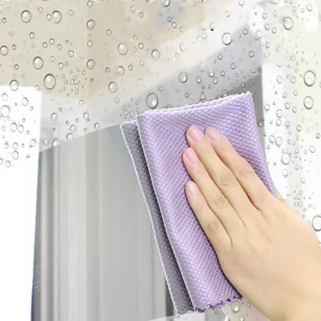 10Pcs Cleaning Reusable Kitchen Rag Magic Streak-Free Miracle Nano Scale Cloths