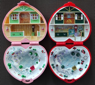 Heidi's alpine chalet Bluebird Polly Pocket Bluebird Boite Noël 2 personnages 
