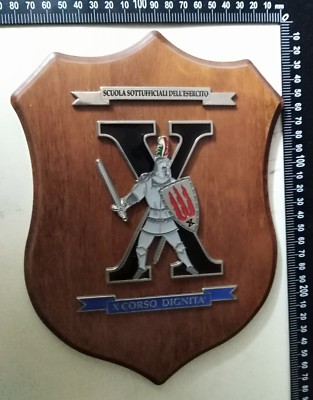 CREST SCUOLA SOTTUFFICIALI DELL'ESERCITO DECIMO CORSO DIGNITÀ RARITÀ!!! 