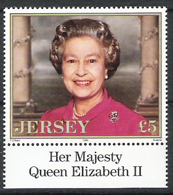 JERSEY #2 735 £5 N**, VF MNH bonne côte