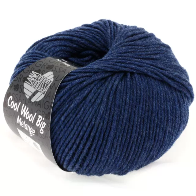 Wolle Kreativ! Lana Grossa - Cool Wool Big - Fb. 655 dunkelblau 50 g