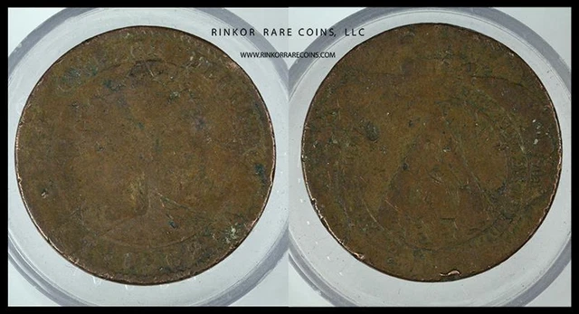 1862 Honduras 2 Pesos Copper Circulated