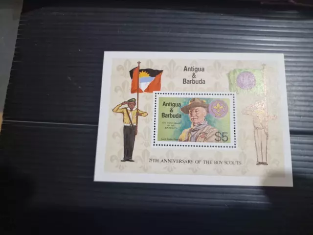 Antigua And Barbuda 1982 Sg Ms756 75Th Anniv Of Boy Scouts Mnh