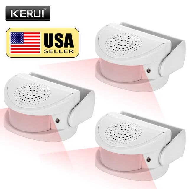 WIRELESS ENTRY DOOR Bell PIR Motion Sensor Gate Doorbell Chime