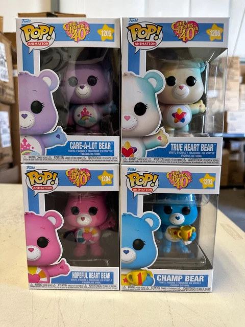 Funko POP! Lot: Care Bears Bundle: Care-A-Lot, Hopeful Heart, Champ, True Heart