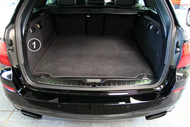 3-teilige Alfombrilla Maletero Con Protección para BMW 5er F11 Touring Wagon