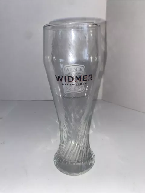 Widmer Brothers Hefeweizen 8" Tall Weizen Pilsner Wheat Beer Drink Clear Glass 