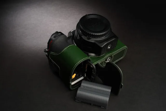 Genuine Real Leather Half Camera Case Bag Cover for Nikon Z6 II Nikon Z7 II Z5 3
