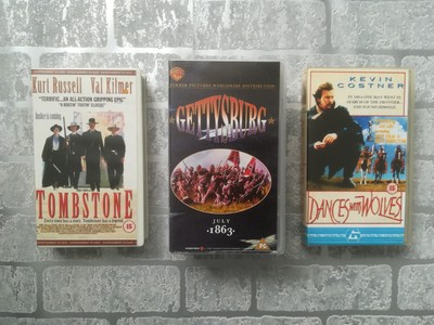 TOMBSTONE GETTYSBURG DANCES With Wolves 4 VHS Bundle Set / Civil War